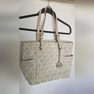 Michael Kors Cream Signature Tote